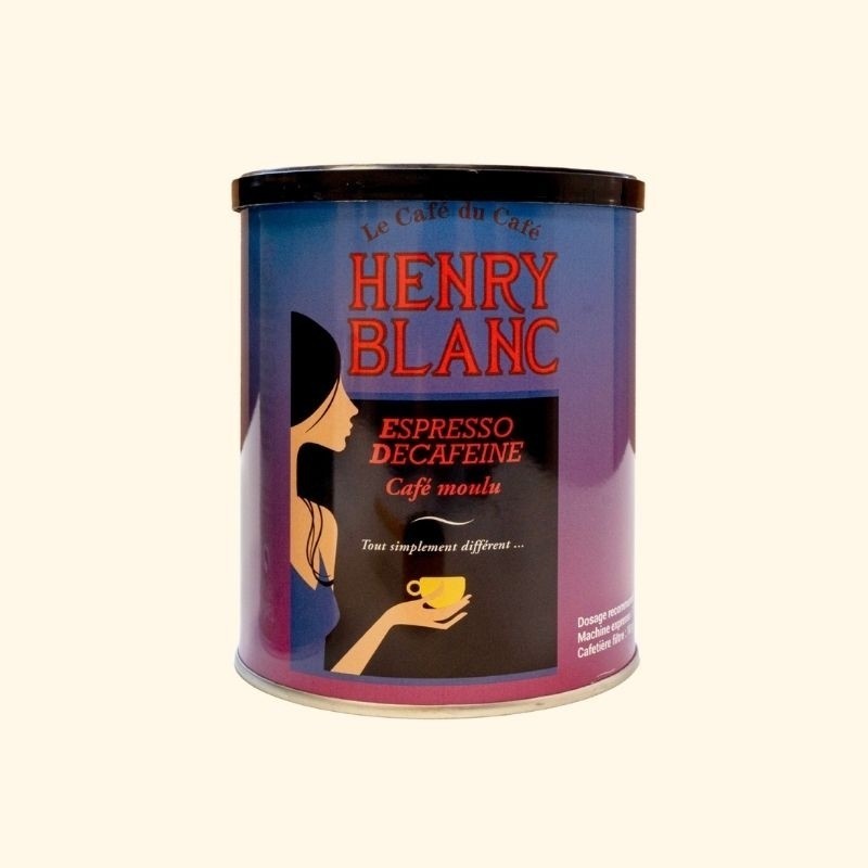 Décaféiné moulu boîte