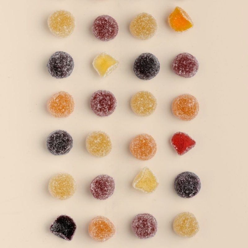 Billes de pâte de fruits