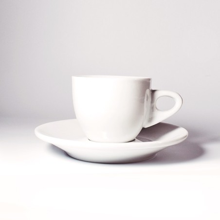 Tasse et sous-tasse à Café Henry Blanc