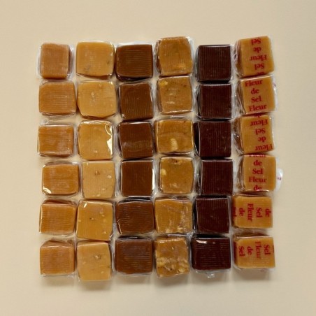 Assortiment de caramels aromatisés