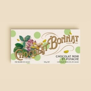 Chocolat Bonnat Noir et Pistaches